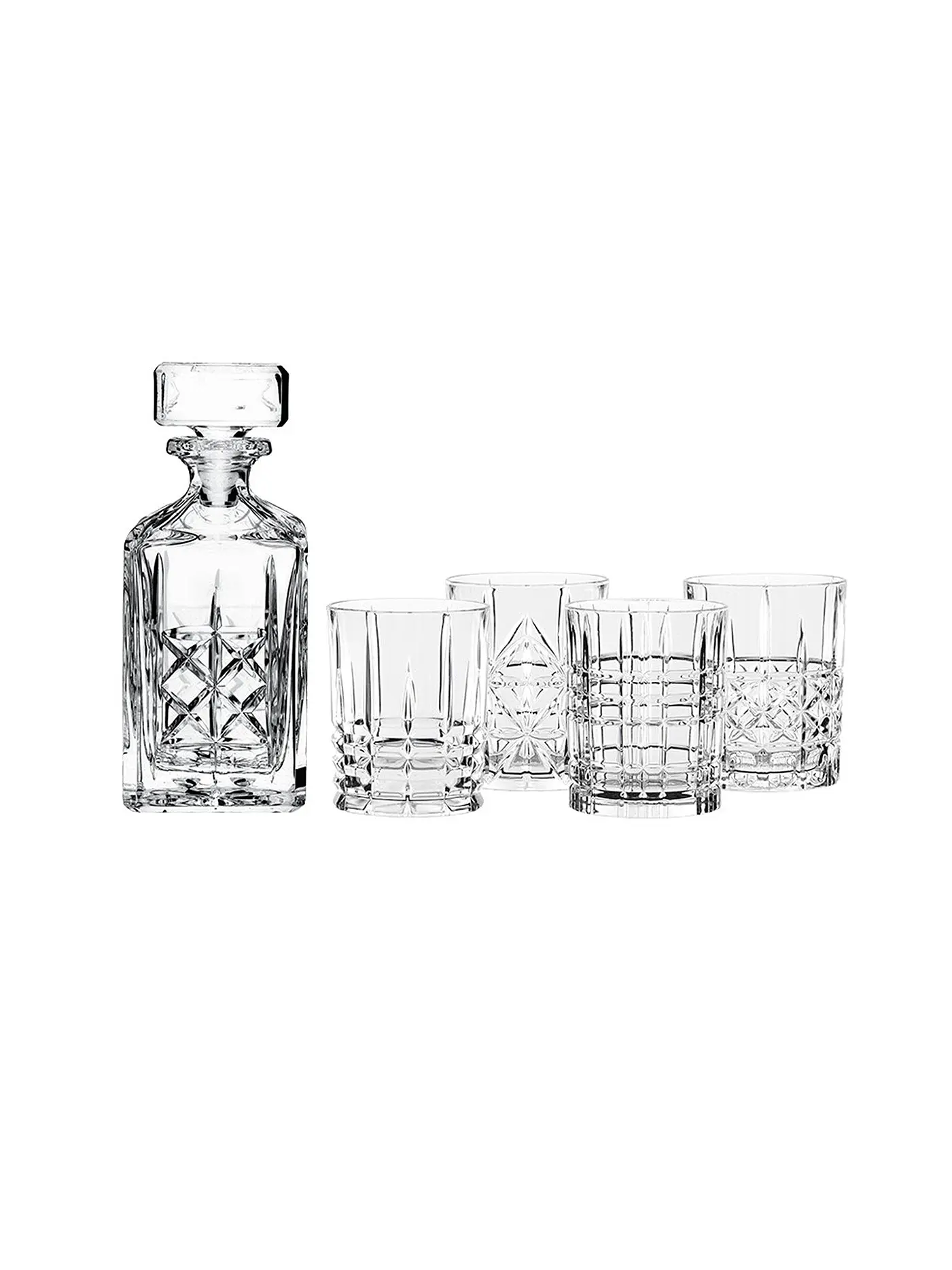 NACHTMANN | Whiskey-Set "Highland" 5-tlg. (Dekanter und 4 Tumbler) | 